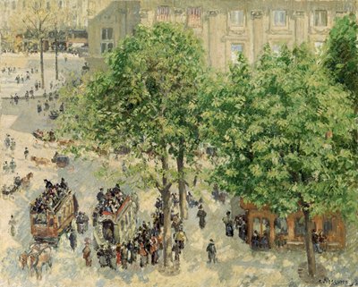 Place du Theatre-Francais, Frühling, 1898 von Camille Jacob Pissarro